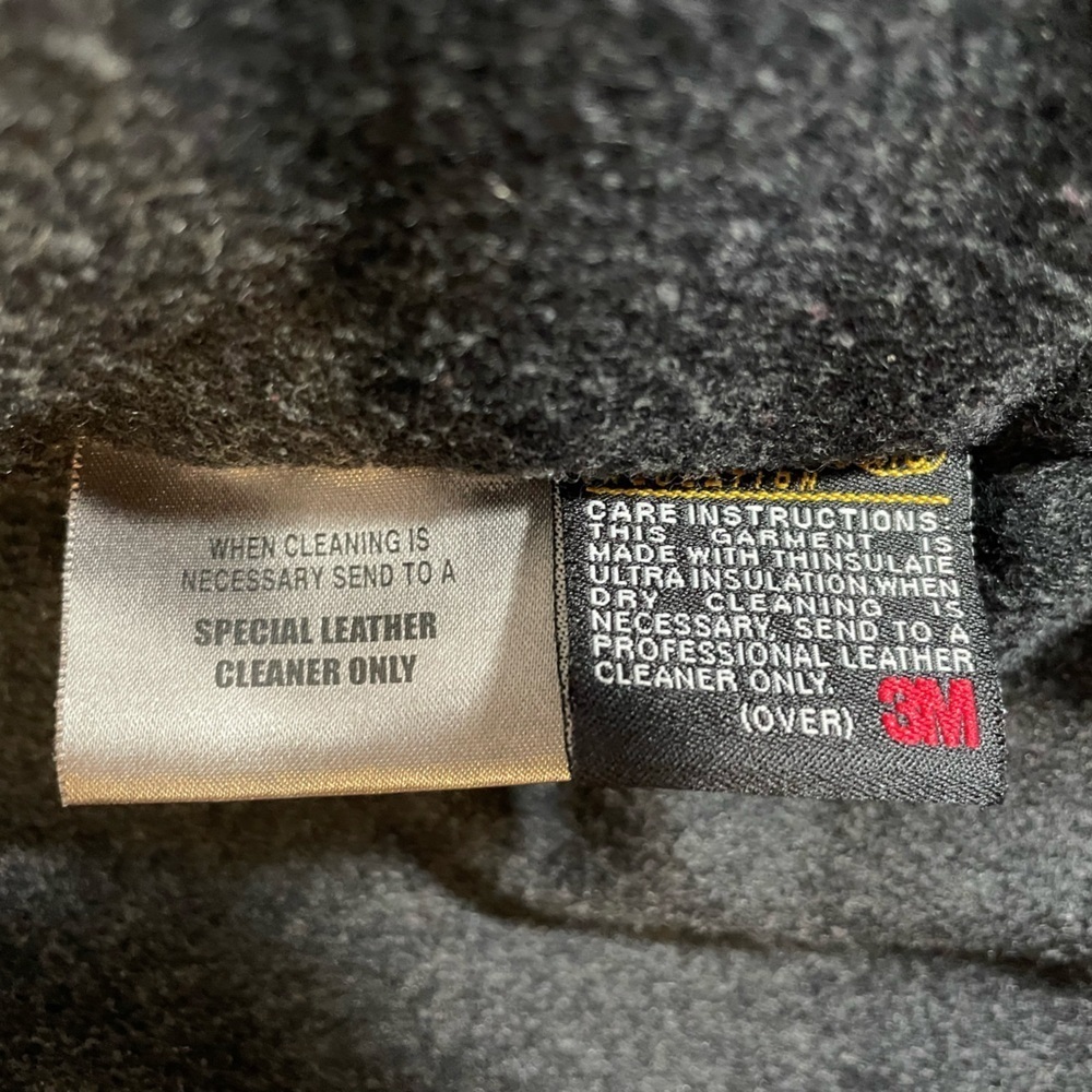 Wilsons Thinsulate Ultra Insulation Pelle Black Leather Bomber Jacket MSRP $315 - Picture 5 of 12